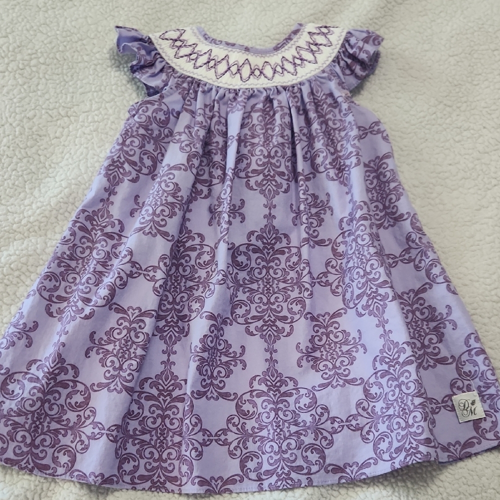Darling Mae by Ricrac & Ruffles smocked dress 3T